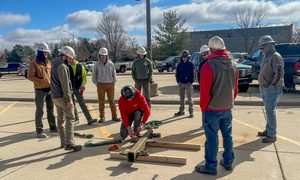 Photo of Henkel employees at a rigging training