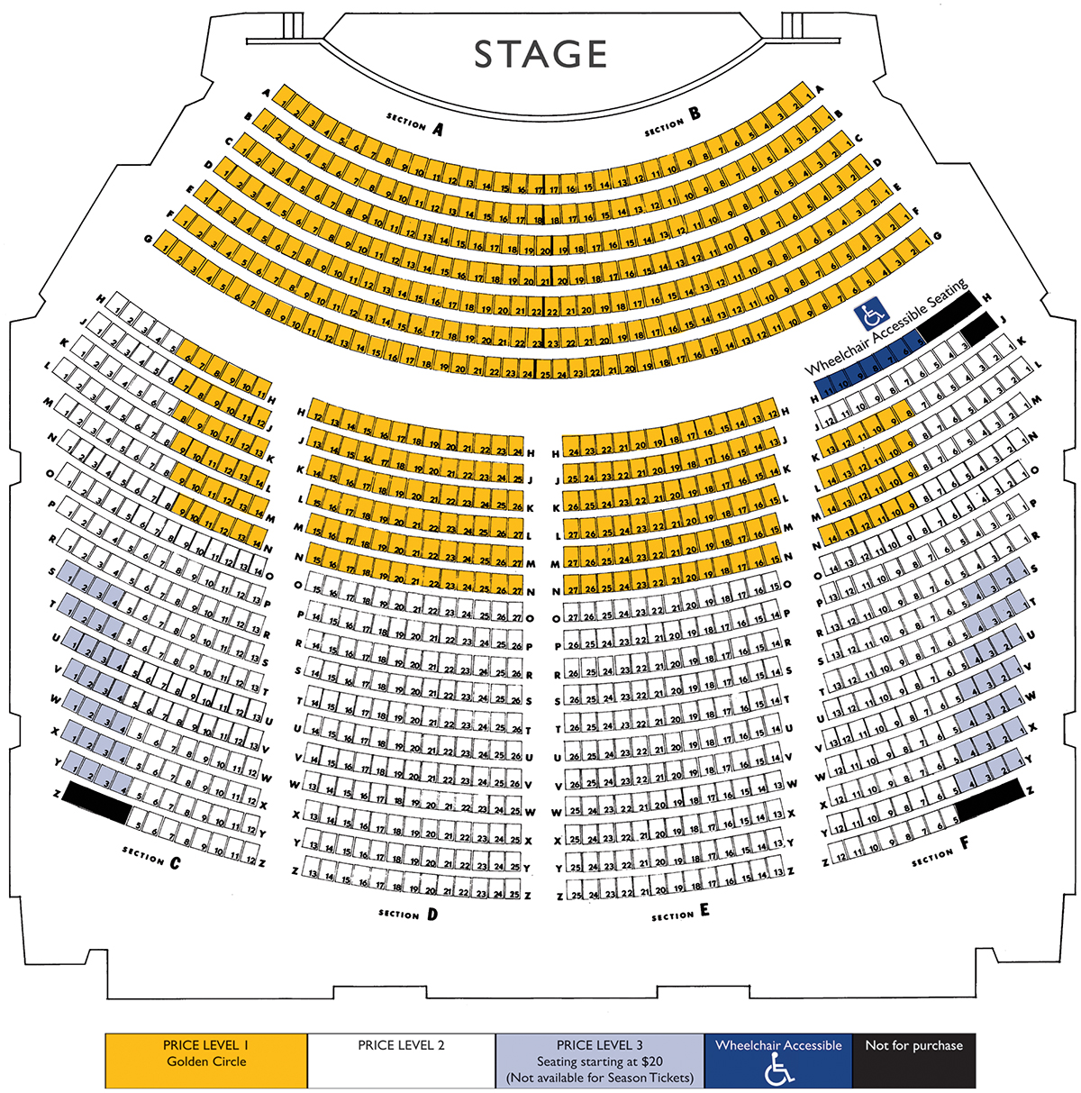 Bushnell Theater Seating Chart.