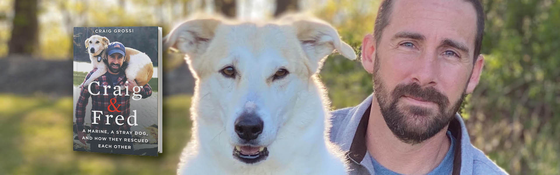 Picture of a man and his dog