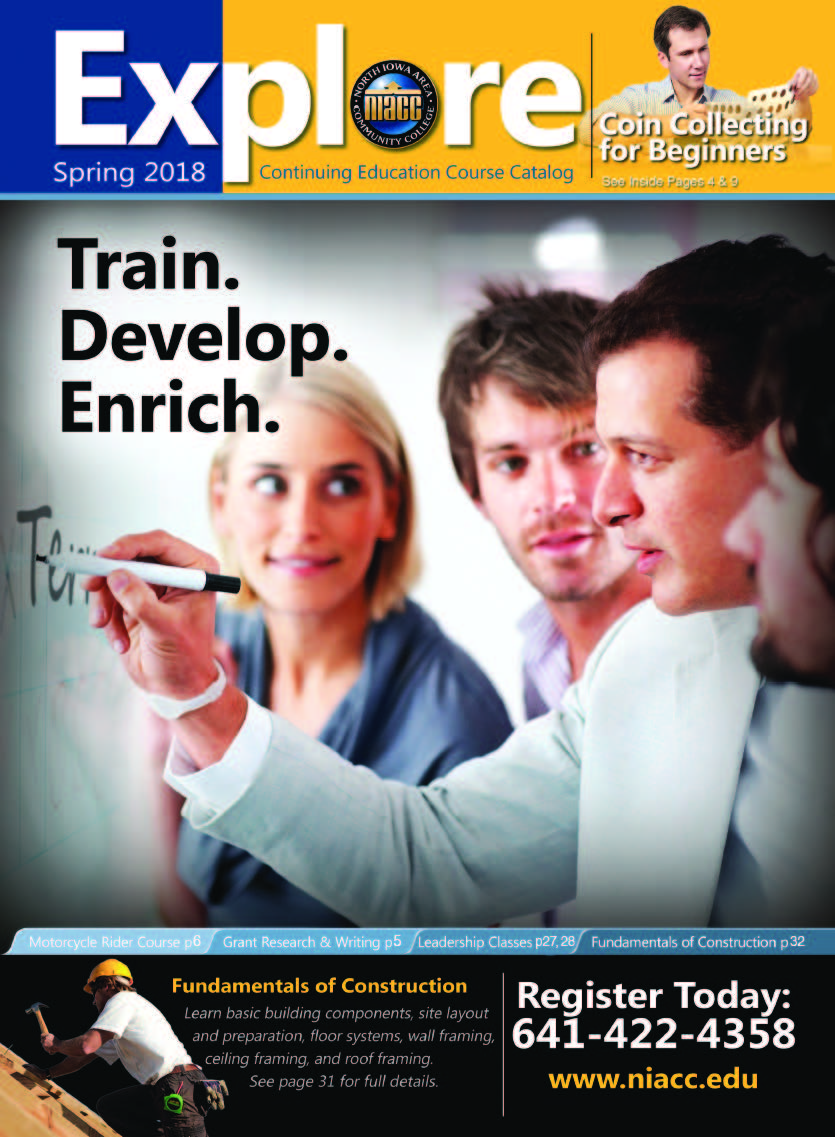 Explore Spring Cover - Picture of business people writing on white board