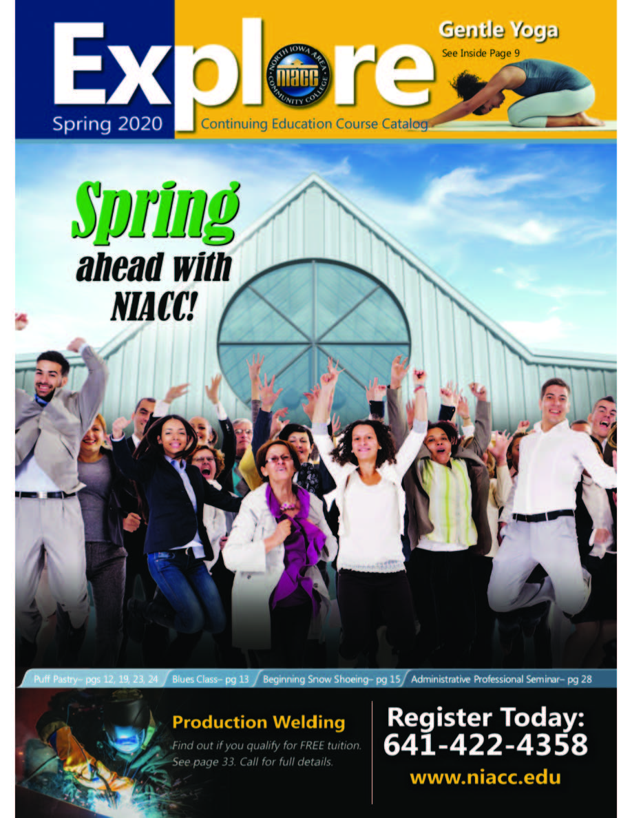 Graphic of the Explore Spring 2020 magazine cover