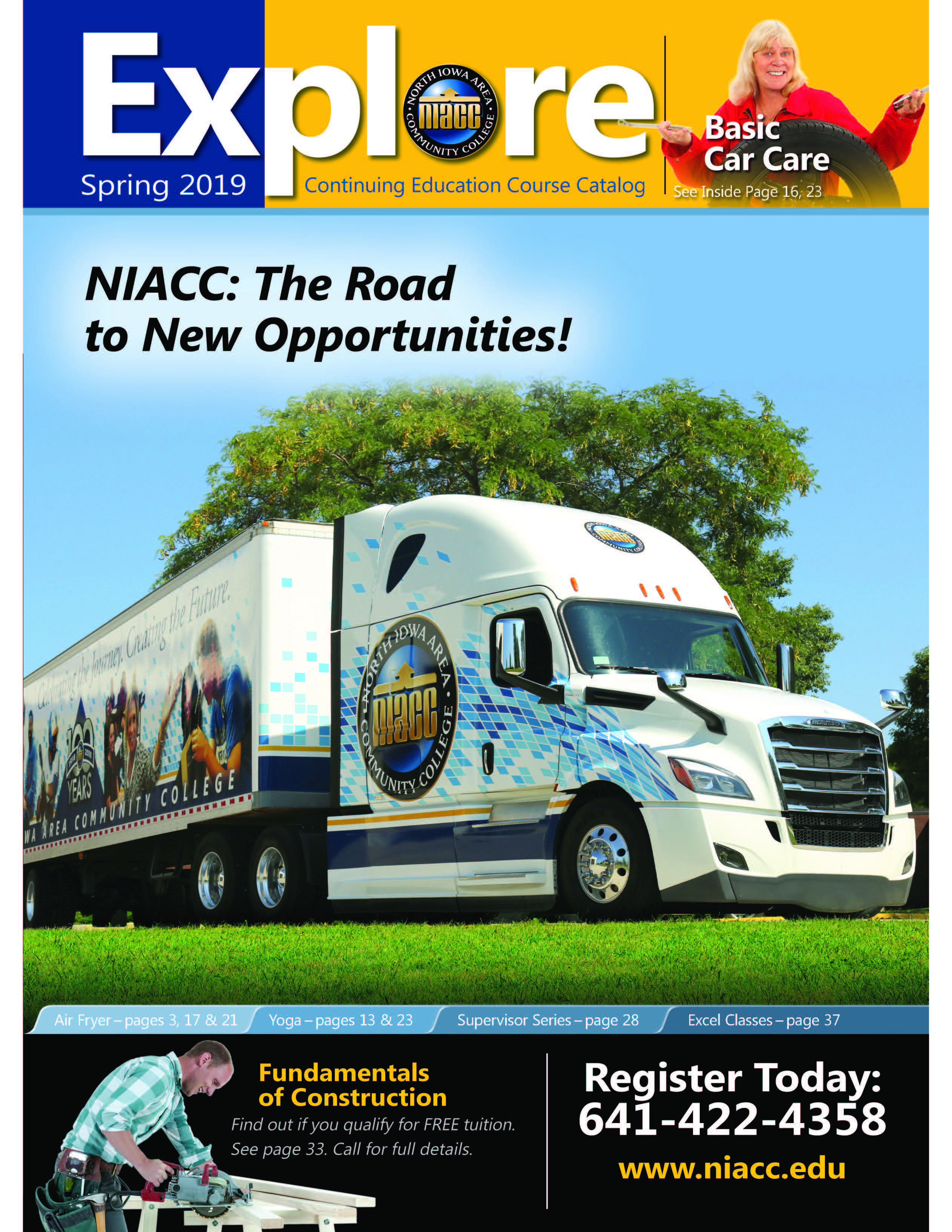 Graphic of the Explore Spring 2019 magazine cover