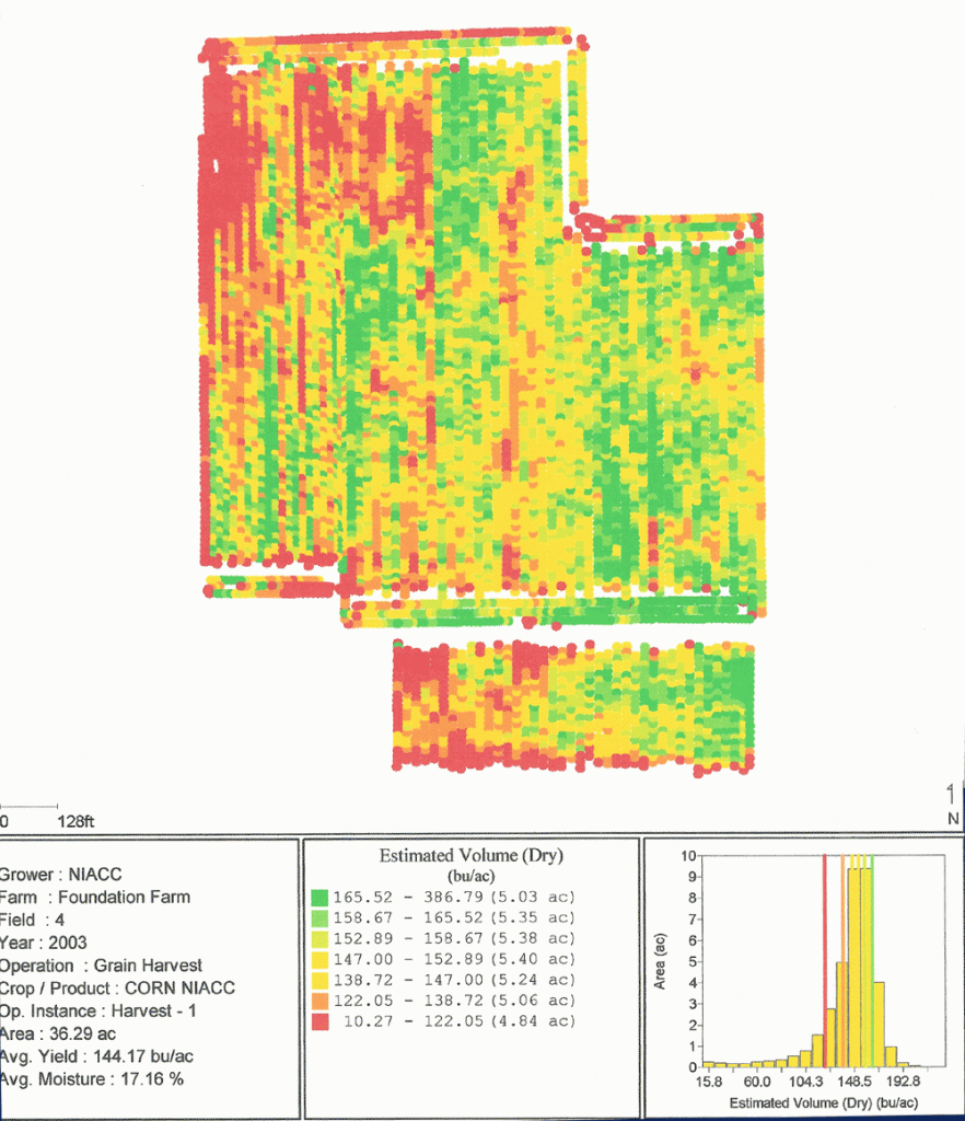 Picture of Yield Map Field 4 - 2003