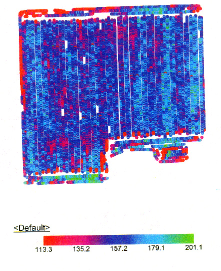Picture of Yield Map Field 6 - 1998