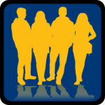 Graphic icon for Students button