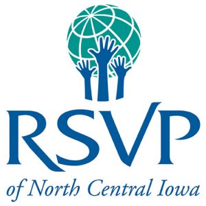 Graphic logo for RSVP of North Centeral Iowa