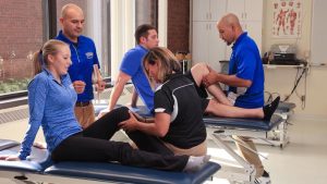 Photo students in a Physical Therapy classroom