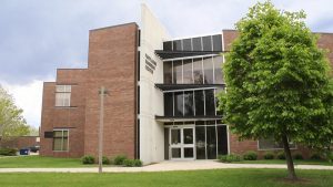 Photo of the exterior of the Pappajohn Center