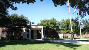 Photo of the exterior of the Pierce Administration Building