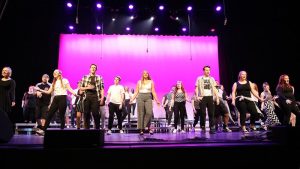 Photo of students performing a vocal concert in the NIACC Auditorium