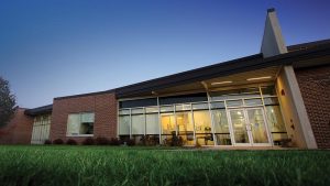 Photo of the exterior of the Rec Center
