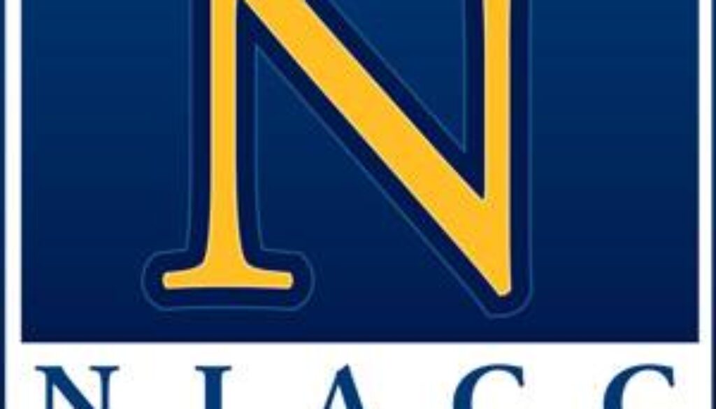 NIACC Athletic logo with yellow 'N' and text "NIACC Trojans"