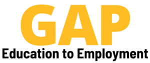 Logo with text GAP