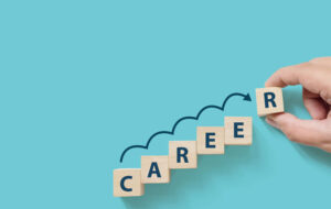 Picture of building blocks with letters spelling the word "Career"