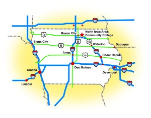 Directions to NIACC - Iowa Map