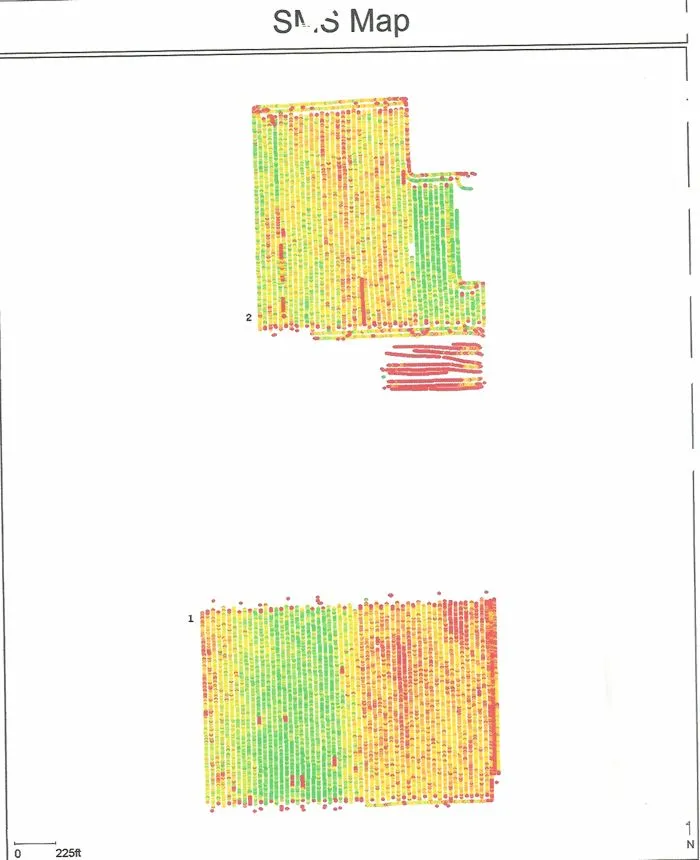 Picture of Soybean Yield Map - 2006