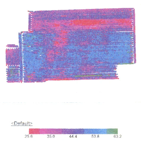 Picture of Yield Map Field 3 Soybeans - 1997