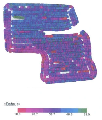 Picture of Yield Map Field 7 Soybeans - 1997