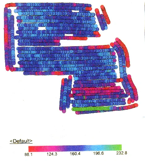 Picture of Yield Map Field 7 - 1998