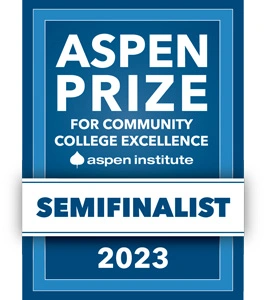 Graphic Logo for the 2023 Aspen Prize for Community College Excellence